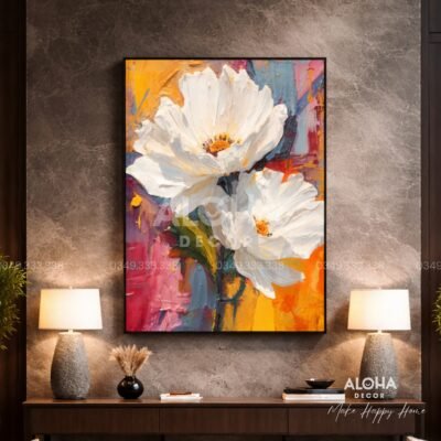 Tranh Canvas Là Gì-Tranh Canvas Luxury Flora