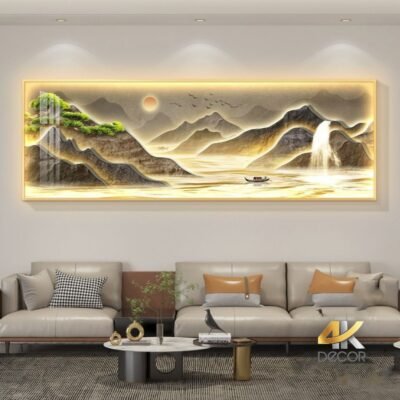 So Sánh Tranh Canvas vs Tranh Sơn Dầu-Tranh tráng gương phong cảnh