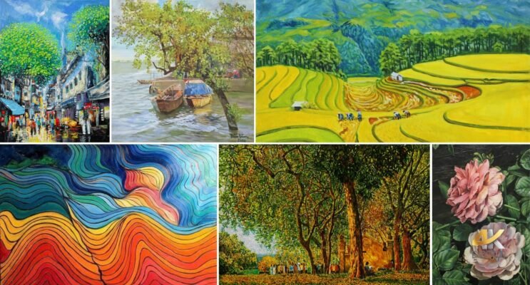 So Sánh Tranh Canvas vs Tranh Sơn Dầu - Tranh sơn dầu thật