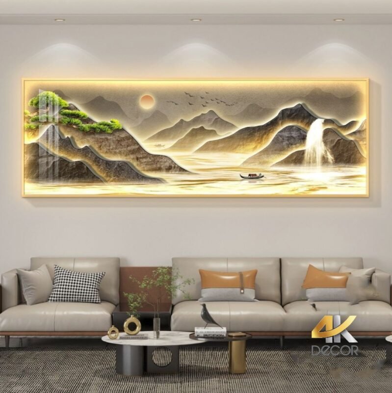 Tranh Trừu Tượng Là Gì-Gold & Marble Abstract