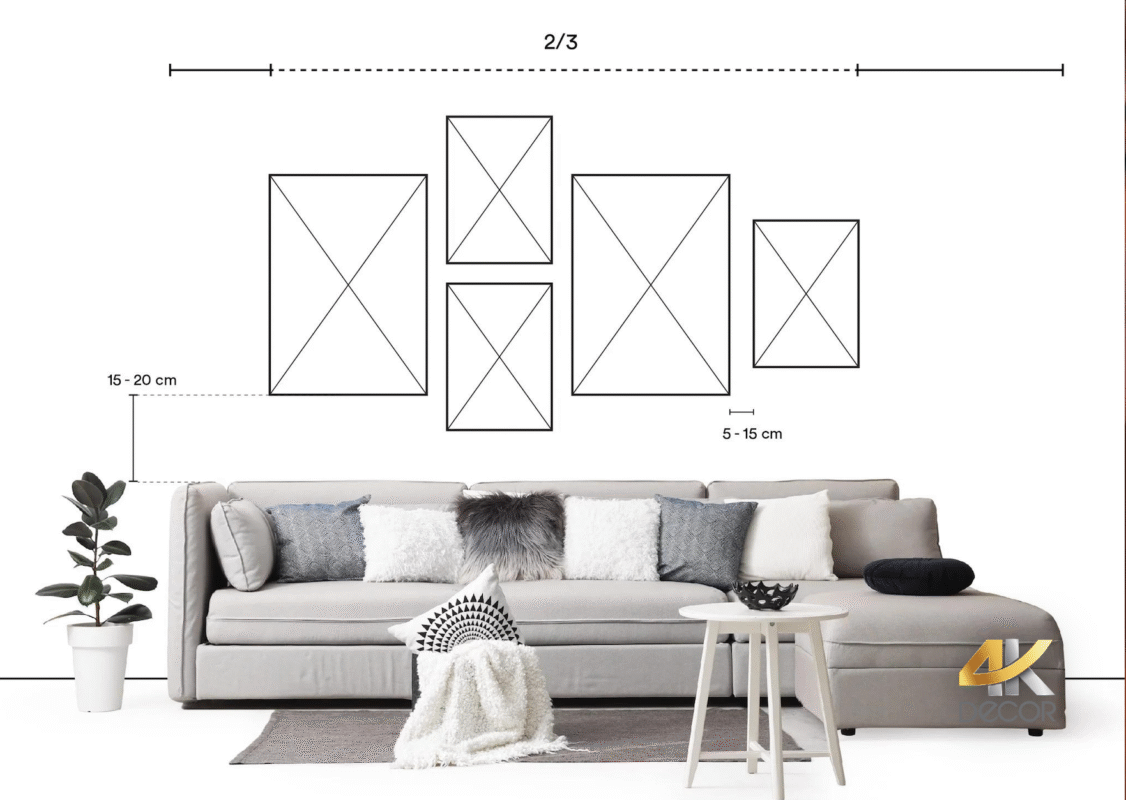 Cách Treo Tranh Tường-Độ Cao Chuẩn