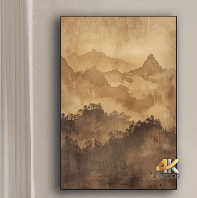 Xu hướng tranh treo tường 2025 Tranh Tông Màu Earth