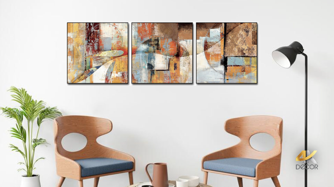 Tranh Trang Trí Văn Phòng-Tranh Trừu Tượng Hiện Đại 