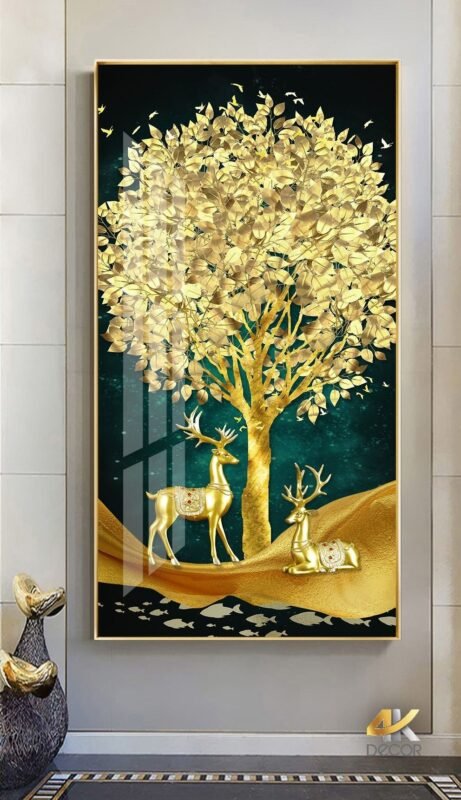 Cách chọn tranh phòng khách-Tranh Kim Loại