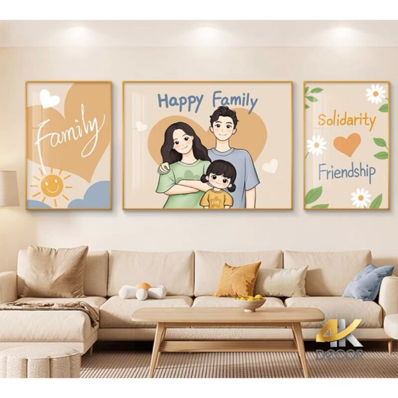 Cách chọn tranh phòng khách-Tranh Gia Đình