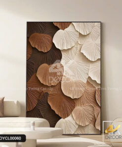 Alternative view of Tranh Canvas Lá Ginkgo 3D | DYCL00060