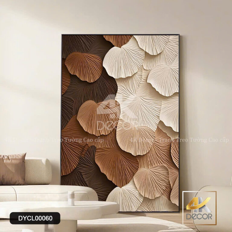 Tranh Canvas Lá Ginkgo 3D | DYCL00060