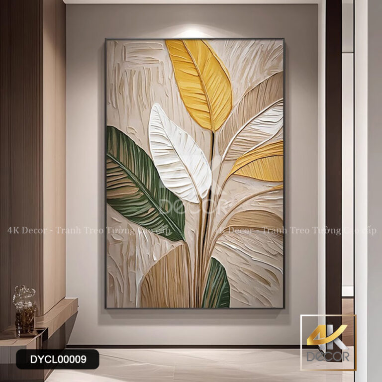 Tranh Canvas Lá Vàng Xanh | DYCL00009