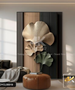 Tranh Tráng Gương Lá Nghệ Thuật 3D | DYCL00019