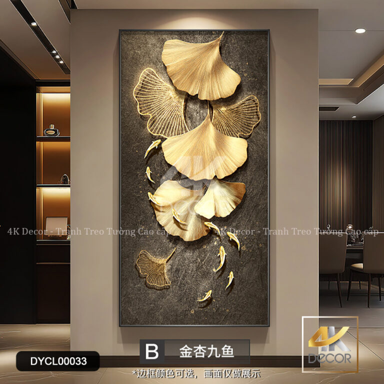 Tranh Canvas Kim Hạnh Cửu Ngư | DYCL00033