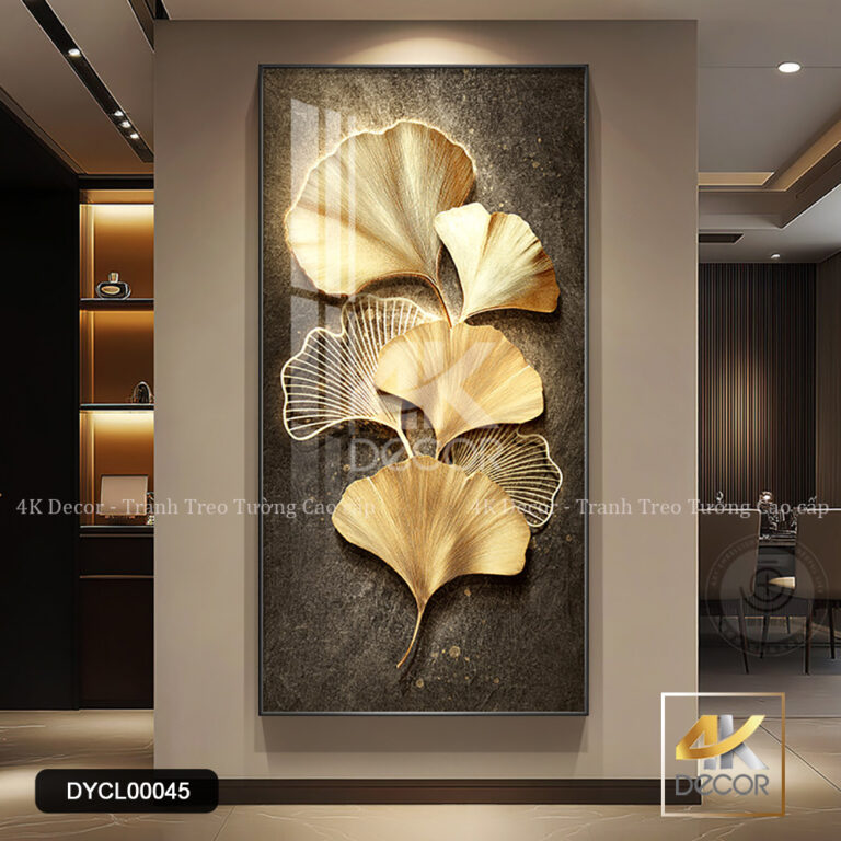 Tranh Tráng Gương Lá Bạch Quả | DYCL00045