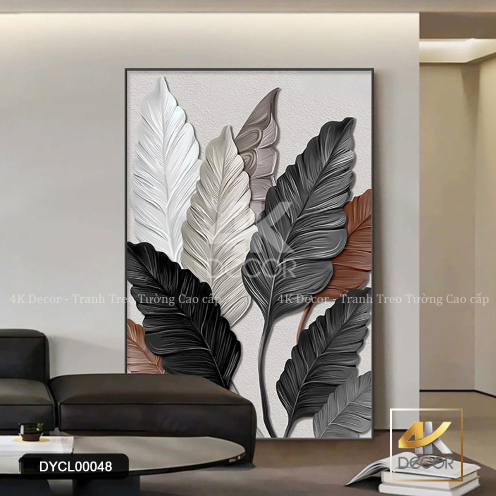 Tranh Canvas Lá Cây 3D Hiện Đại | DYCL00048