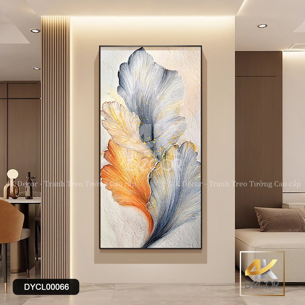 Tranh Canvas Lá Nghệ Thuật Trừu Tượng | DYCL00066