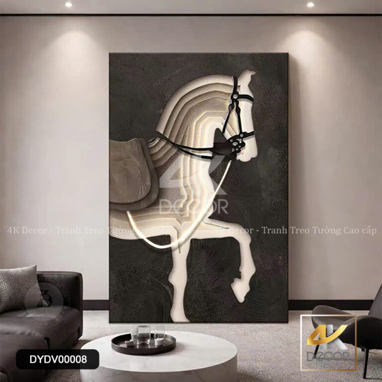 Tranh Canvas Hào Quang Chiến Mã