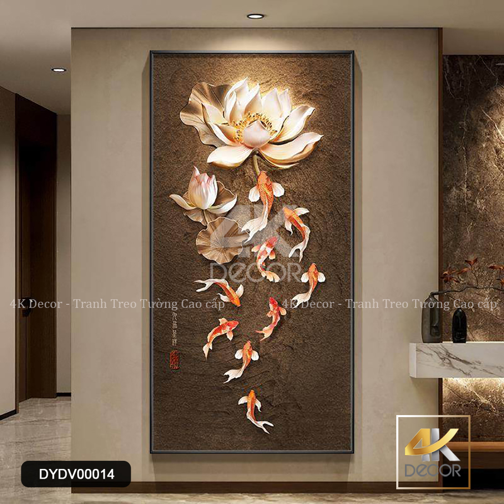 Tranh Canvas Vũ Điệu Hoa Và Cá