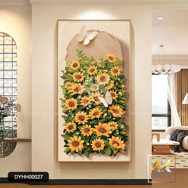 Tranh Canvas Hướng Dương Mộng Vàng