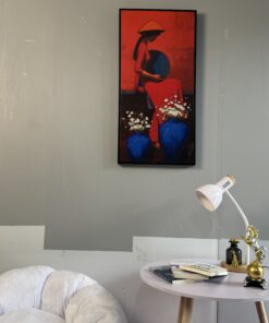Tranh Canvas Thiếu Nữ Áo Dài