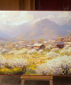 Alternative view of Tranh Canvas Mùa Hoa Mận Trắng Tây Bắc | TB00167