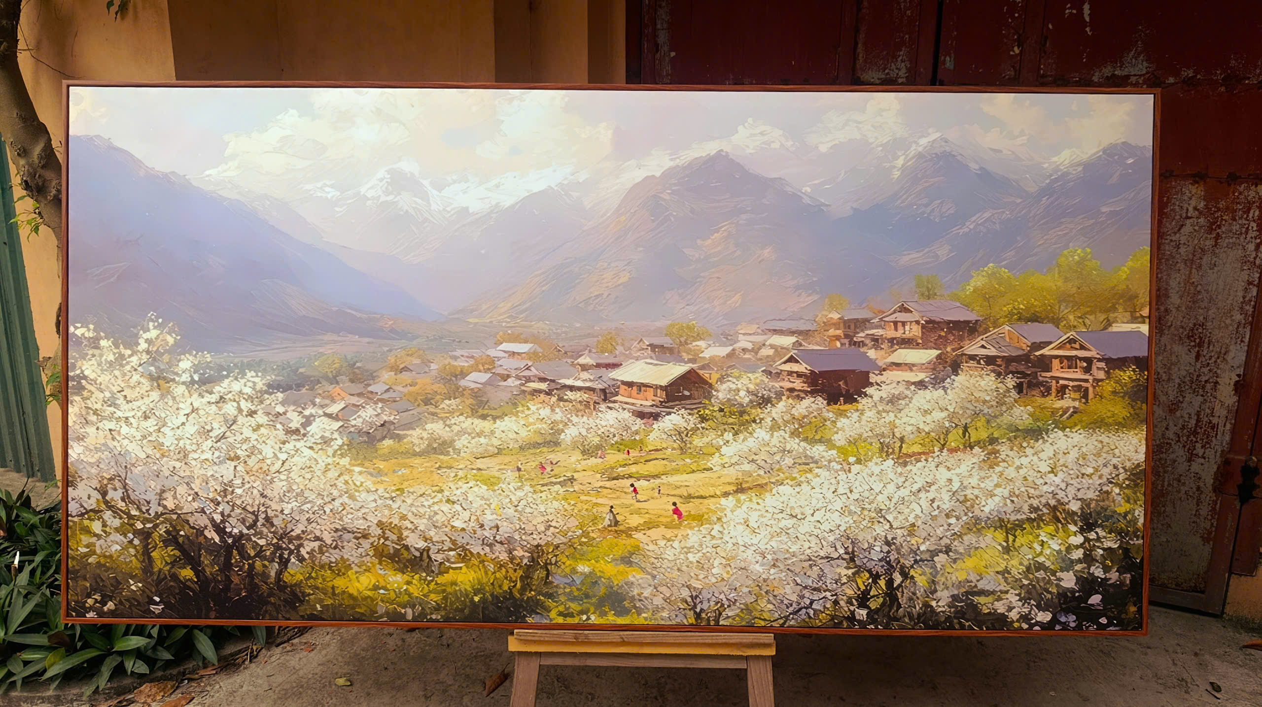 Tranh Canvas Mùa Hoa Mận Trắng Tây Bắc | TB00167 - Ảnh 2