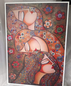 Tranh Canvas Trừu Tượng Giấc Mơ Hoàng Kim
