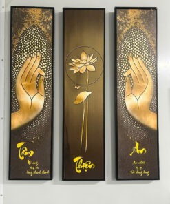 Bộ 3 Tranh Canvas Thần Đạo Tâm Thiện An