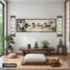 tranh canvas phúc thọ song toàn treo tường phòng khách mang ý nghĩa phong thủy may mắn