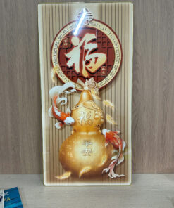 Tranh Tráng Gương Cá Chép Hồ Lô Phúc Lộc