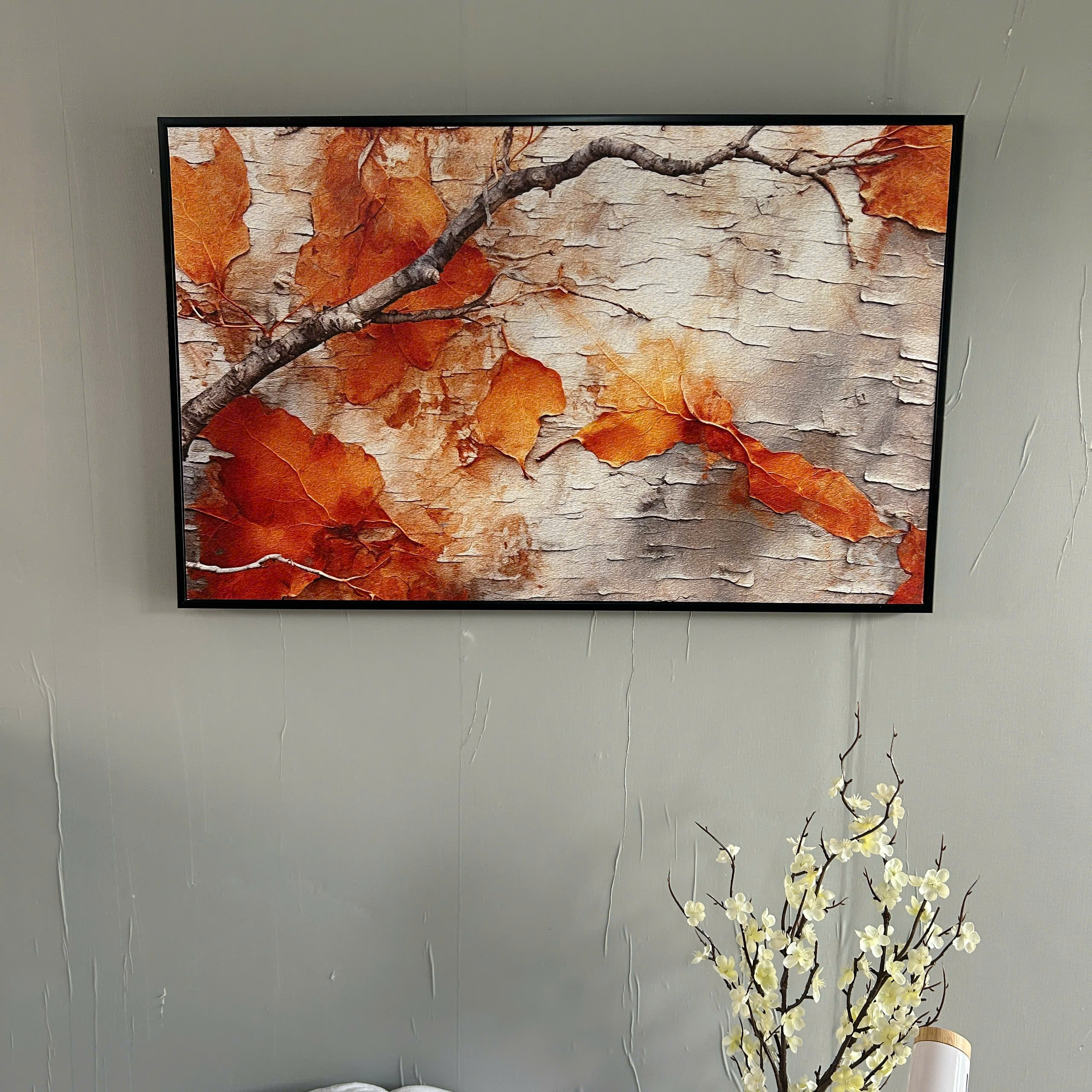 Tranh Canvas Lá Phong Bắc Âu Mang Hơi Thở Thiên Nhiên | LC00028 - Ảnh 2