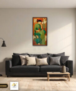 Tranh Canvas Thiếu Nữ Bên Hoa Huệ