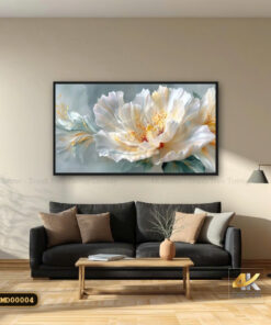 Tranh Canvas Hoa Mẫu Đơn Trắng