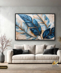 Tranh Canvas Lá Xanh