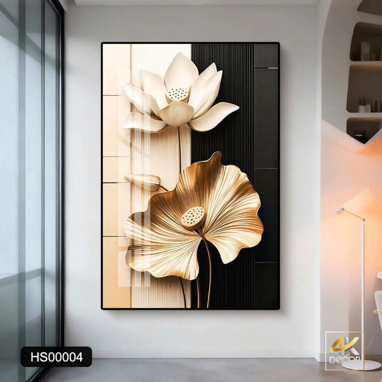 Tranh Tráng Gương Liên Hoa Tĩnh Tâm
