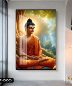 Tranh Tráng Gương Phật Tọa Thiền An Nhiên