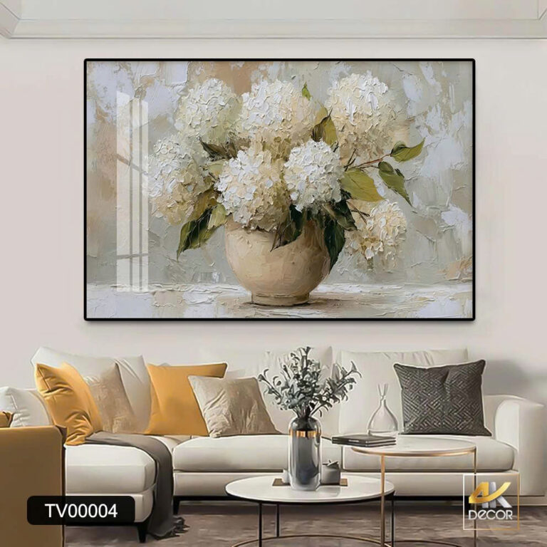 Tranh Canvas Hoa Cẩm Tú Thanh Khiết