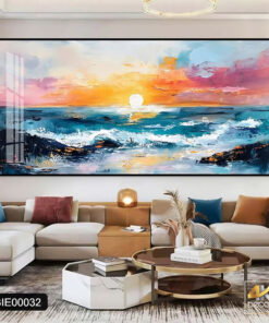 Tranh Canvas Biển Chiều Hoàng Hôn