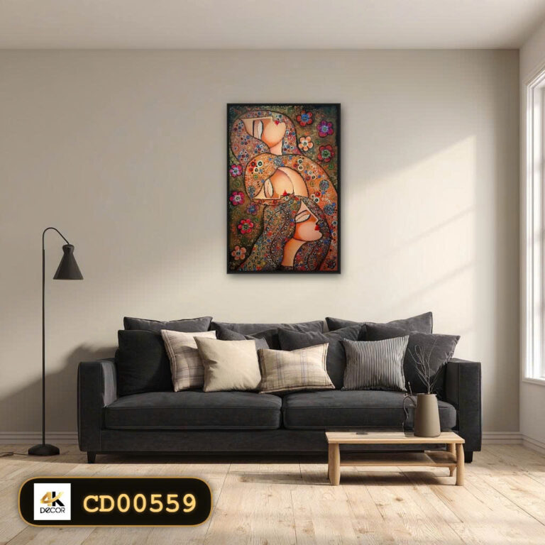 Tranh Canvas Trừu Tượng Giấc Mơ Hoàng Kim