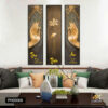 Bộ 3 Tranh Canvas Thần Đạo Tâm Thiện An