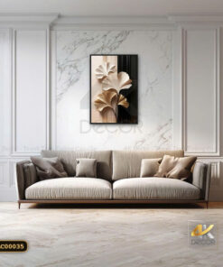 Tranh Canvas Bạch Quả Phù Điêu Hiện Đại