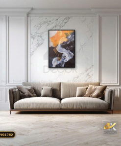 Tranh Canvas Trừu Tượng Dòng Chảy Nghệ Thuật