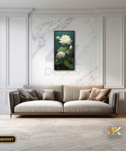 Tranh Canvas Sen Trắng Tĩnh Tâm