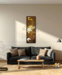 Tranh Canvas Chữ Tâm Liên Hoa