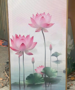 Alternative view of Tranh Canvas Hoa Sen Hồng An Nhiên | HS00008