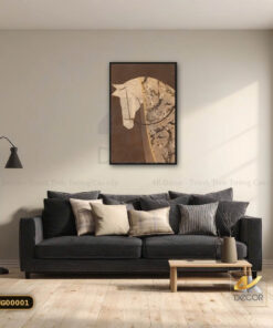 Tranh Canvas Ngựa Nâu