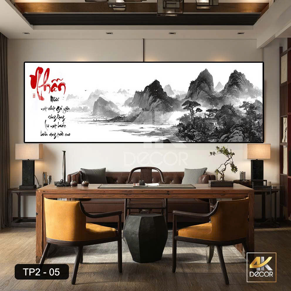 Tranh Tráng Gương Chữ Nhẫn