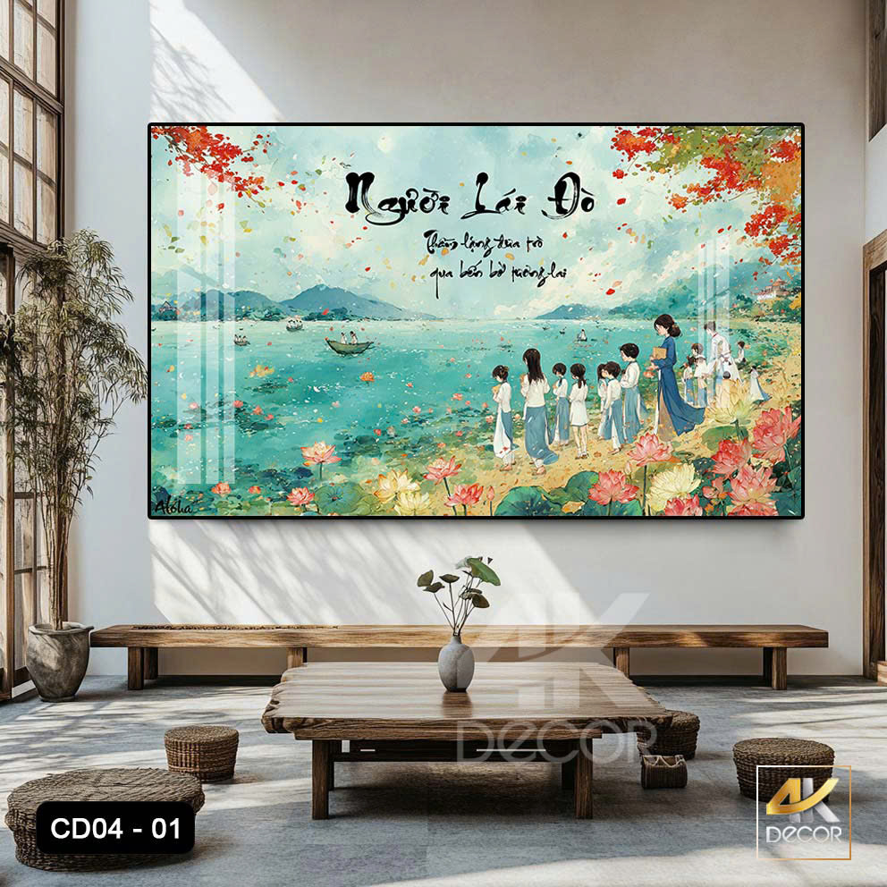 Tranh Tráng Gương Người Lái Đò