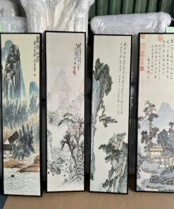 Bộ Tranh Canvas Sơn Thủy Tứ Cảnh