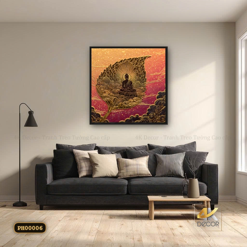 Tranh Canvas Phật Lá Bồ Đề
