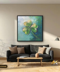 Tranh Canvas Cỏ Bốn Lá May Mắn