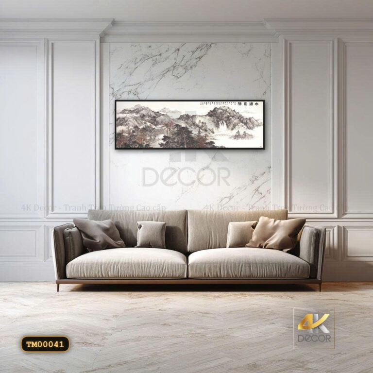 Tranh Canvas Sơn Thủy Hữu Tình