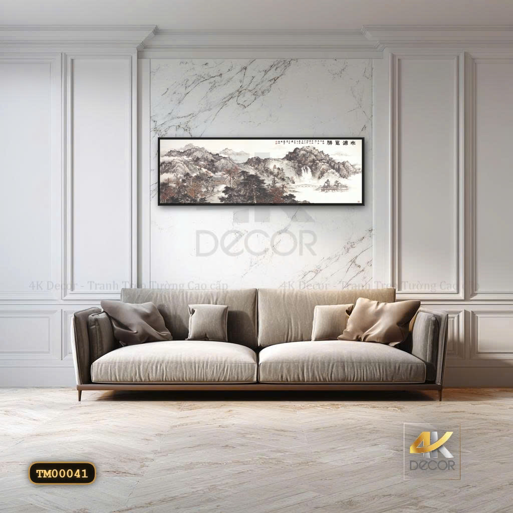 Tranh Canvas Sơn Thủy Hữu Tình